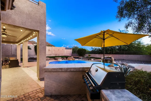 a view of balcony and ocean view