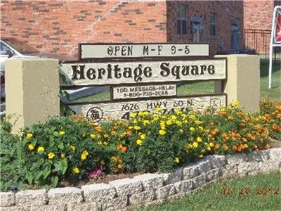 a sign on the side of a building