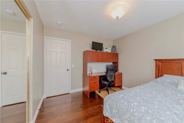 a view of a swimming pool with a garden