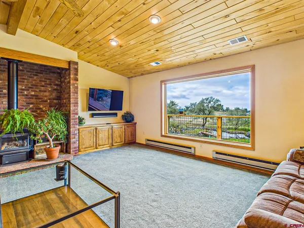 a very nice looking room with a large window