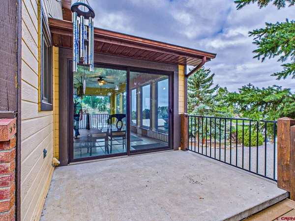 a view of a porch