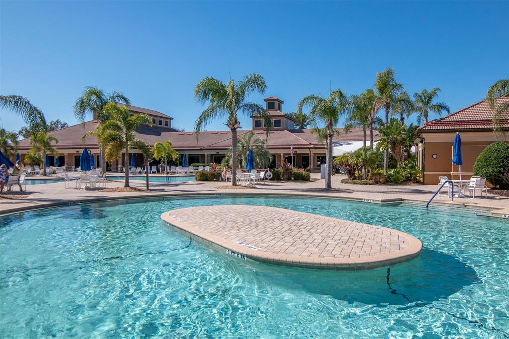 125 Shell Falls Drive Apollo Beach, FL 33572 - Photo 41 of 48 a view of a swimming pool with a patio