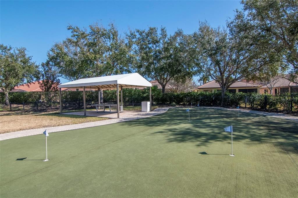 125 Shell Falls Drive Apollo Beach, FL 33572 - Photo 44 of 48 a view of a swimming pool with lawn chairs under an umbrella