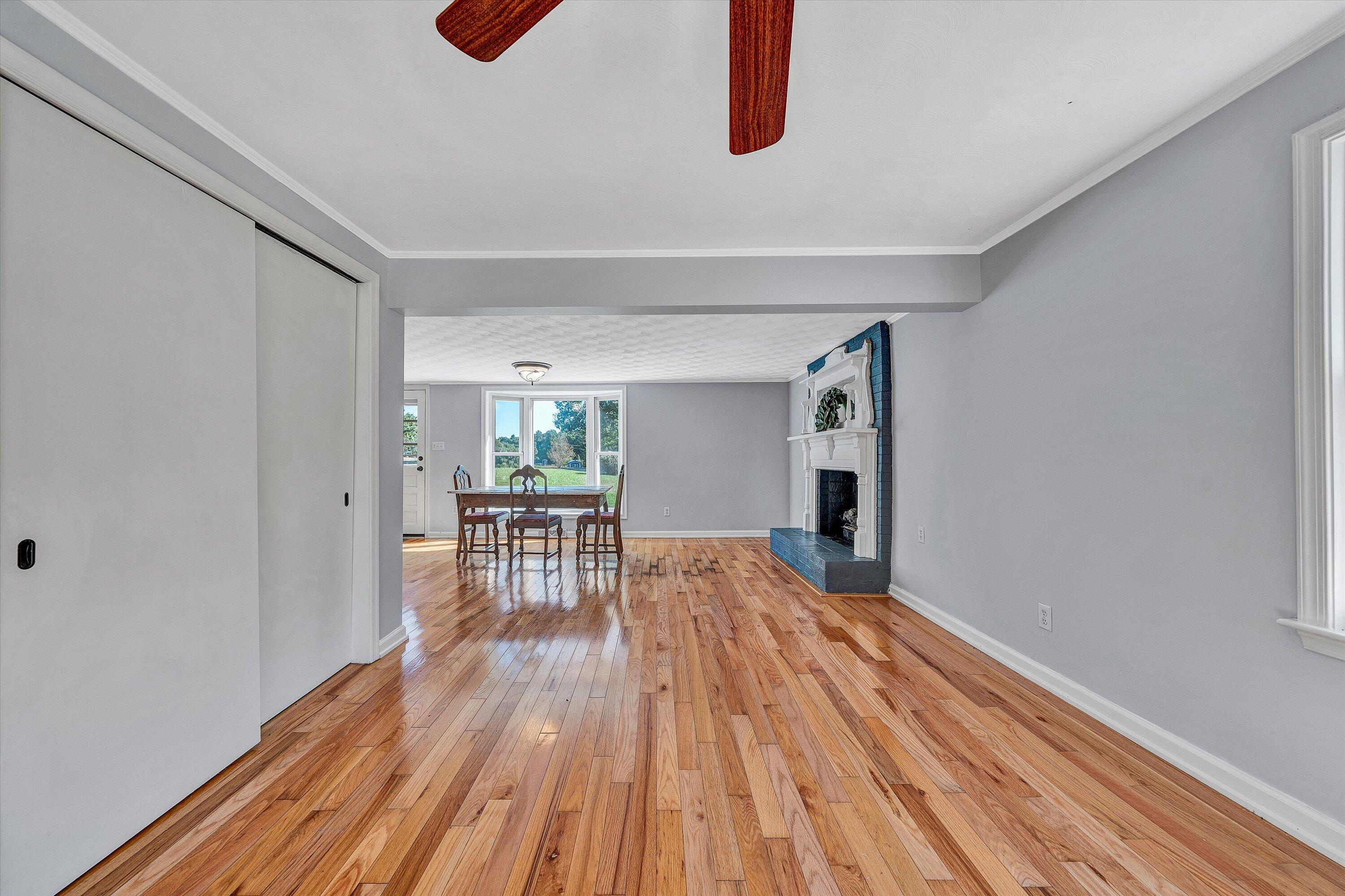 51 Mt Carmel Road Rocky Mount, VA 24151 - Photo 11 of 37 a view of livingroom with hardwood and window