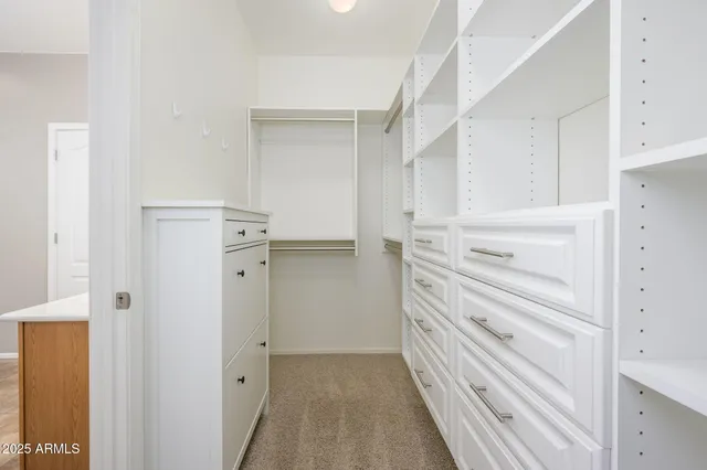 a view of walk in closet
