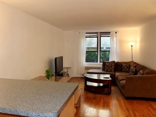 275 Webster Avenue, Unit 3A Brooklyn, NY 11230 - Photo 8 of 20 a living room with furniture and a flat screen tv