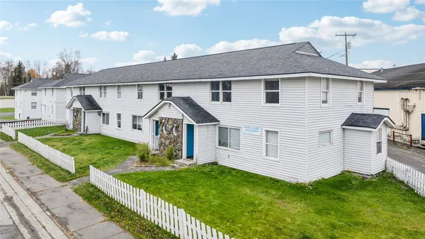 an aerial view of a city