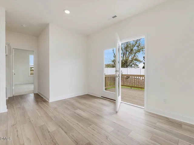 a view of an empty room