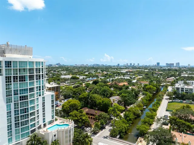 an aerial view of city