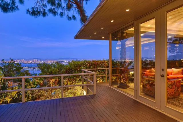 a view of swimming pool with a patio
