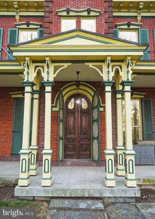 a view of a building with entryway