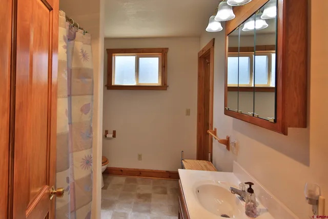 a backyard of a house with seating space