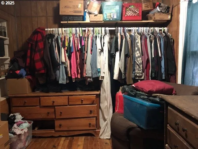 a view of a walk in closet