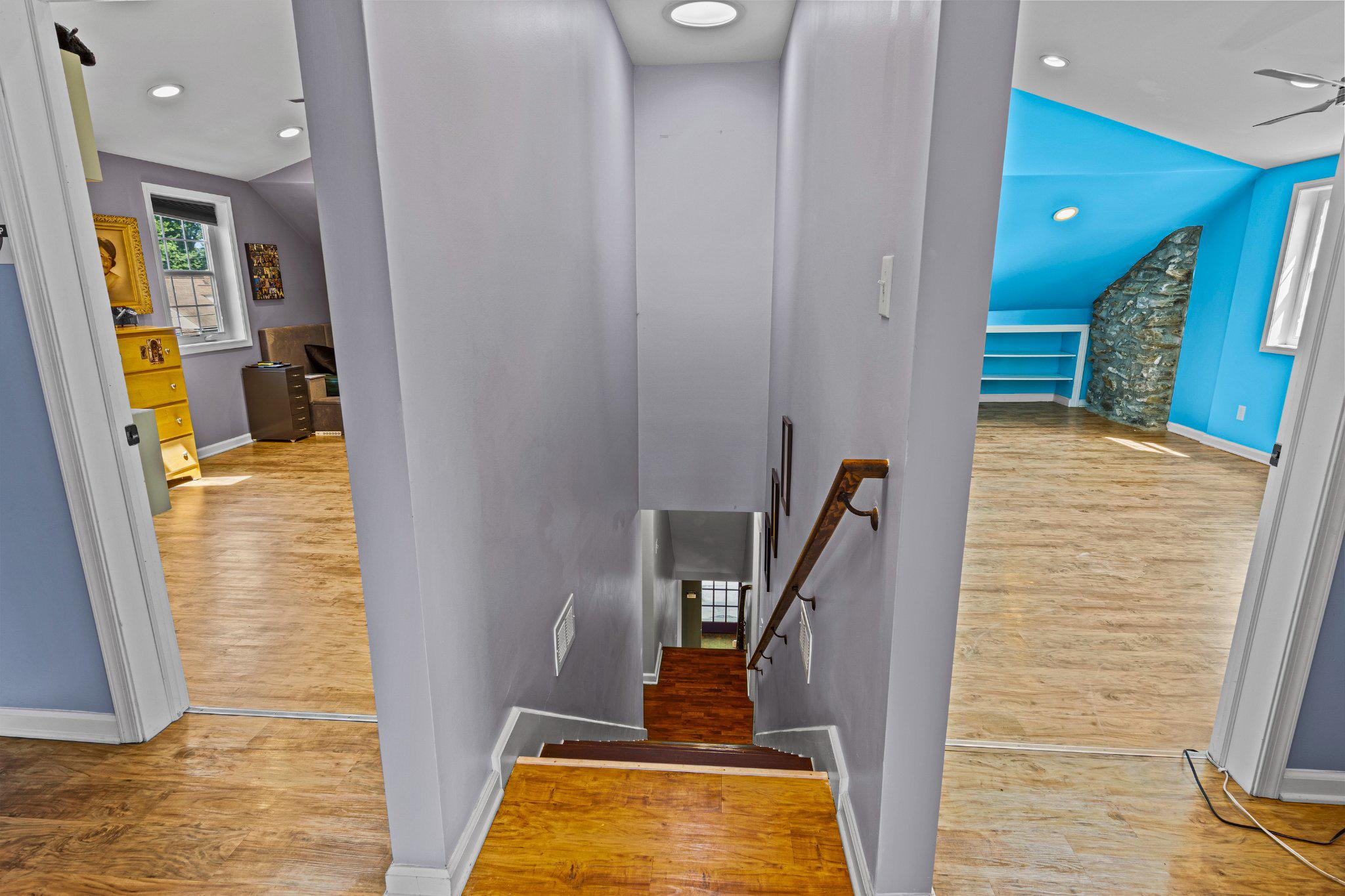 133 Sutton Road Ardmore, PA 19003 - Photo 26 of 33 3rd floor staircase, bedrooms