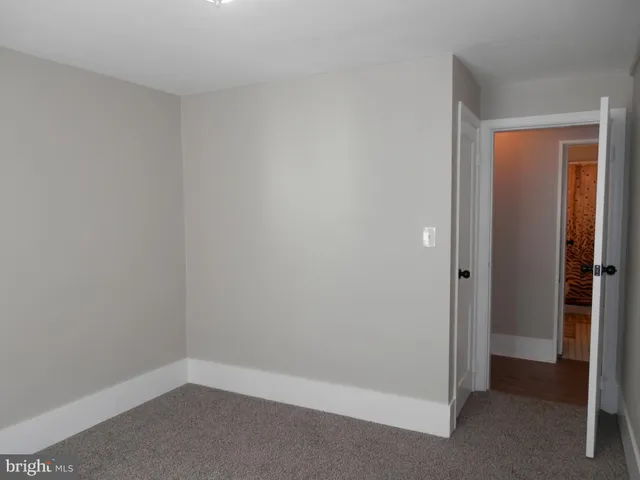 a empty room with closet