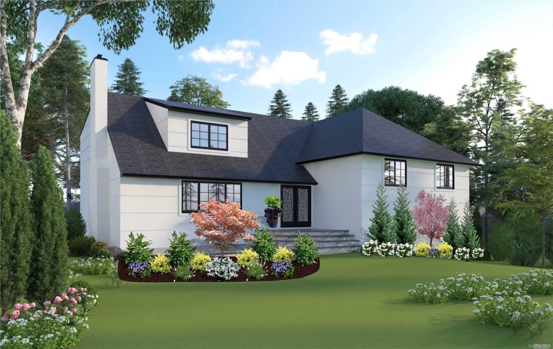 255 Pepperidge Road Hewlett Harbor, NY 11557 - Photo 1 of 1 a front view of a house with garden