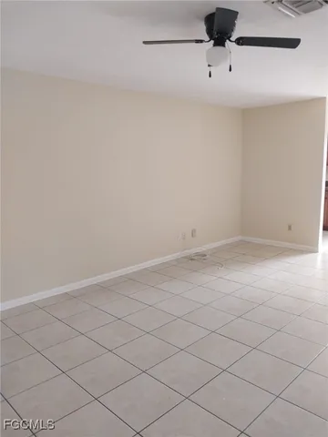 a view of an empty room