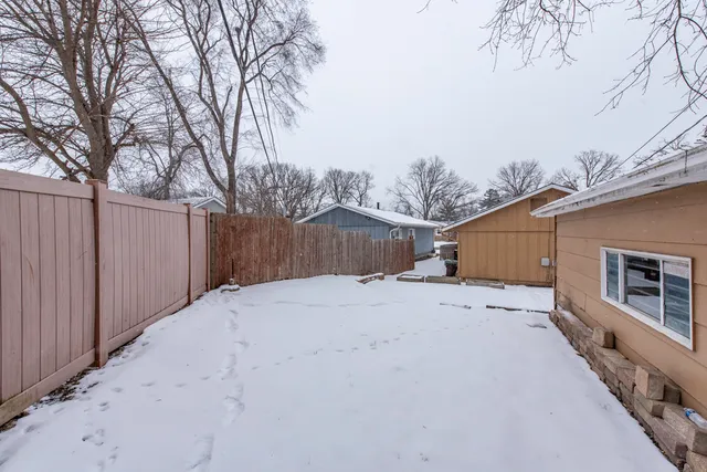 a backyard of a house