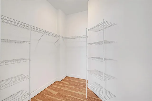 a view of a room with an empty space