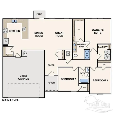 a view of kitchen with stainless steel appliances granite countertop a stove a sink and a refrigerator