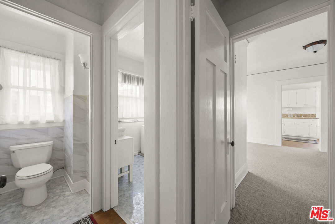 2027 3rd Street Santa Monica, CA 90405 - Photo 14 of 17 a bathroom with a toilet shower and a sink