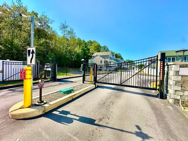 a view of a street with houses