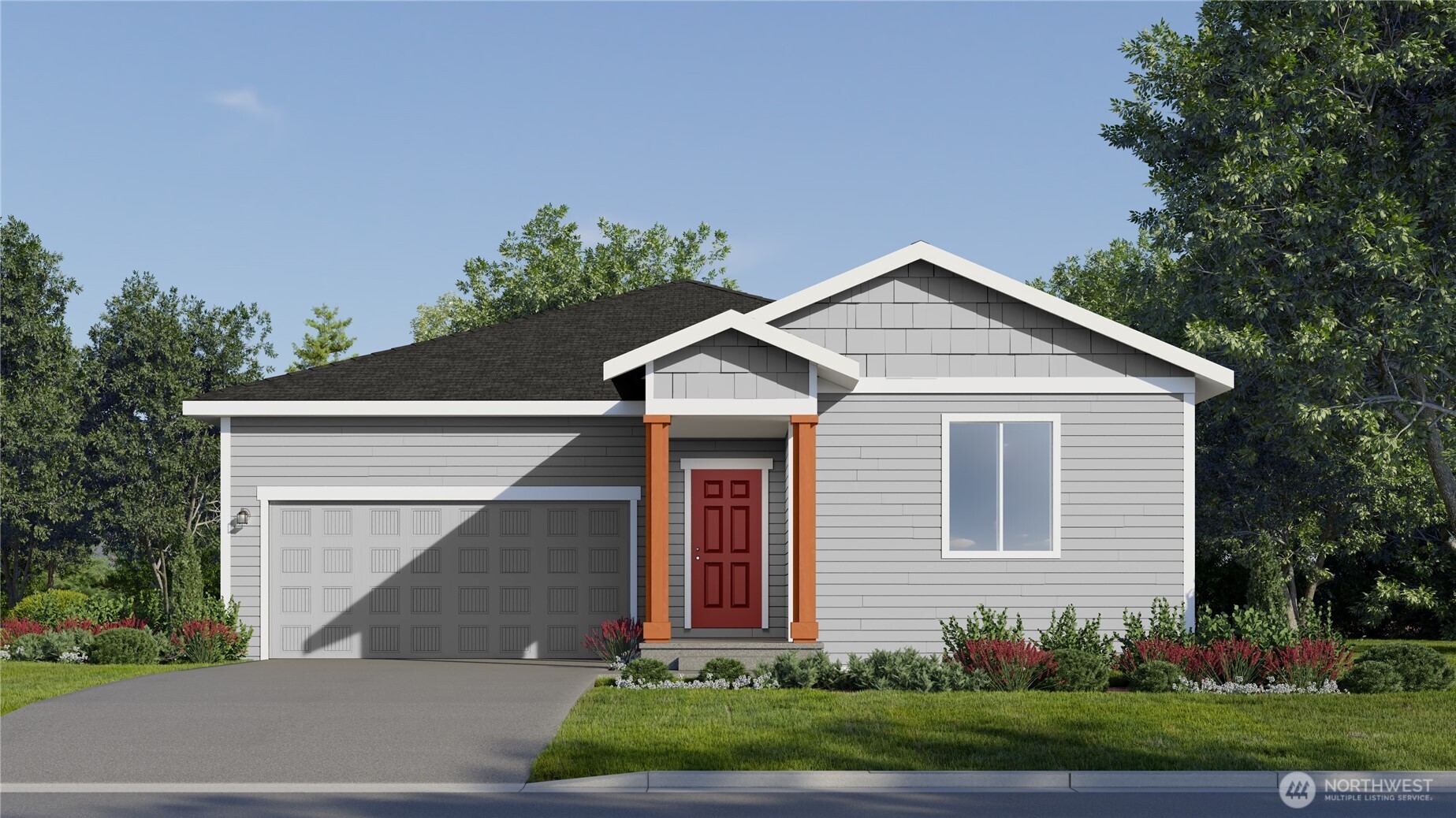 35 Moonshadow Lane Sequim, WA 98382 - Photo 1 of 19 a front view of a house with a yard and garage