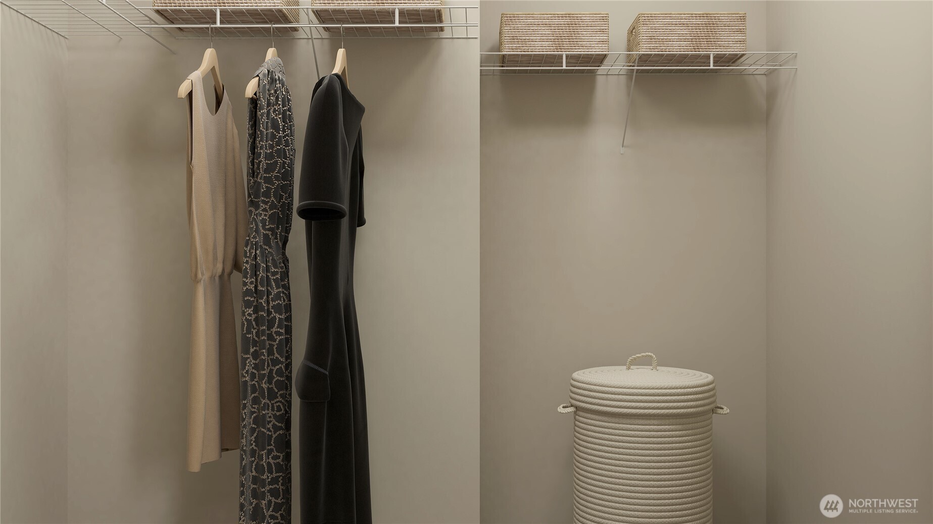 35 Moonshadow Lane Sequim, WA 98382 - Photo 12 of 19 a view of walk in closet with clothes and shoes