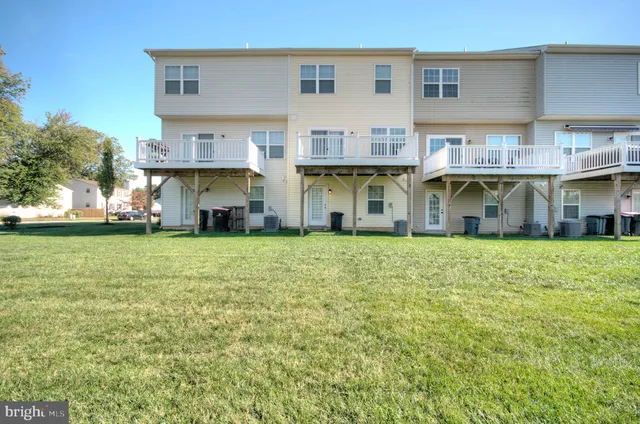 a view of a building with a garden
