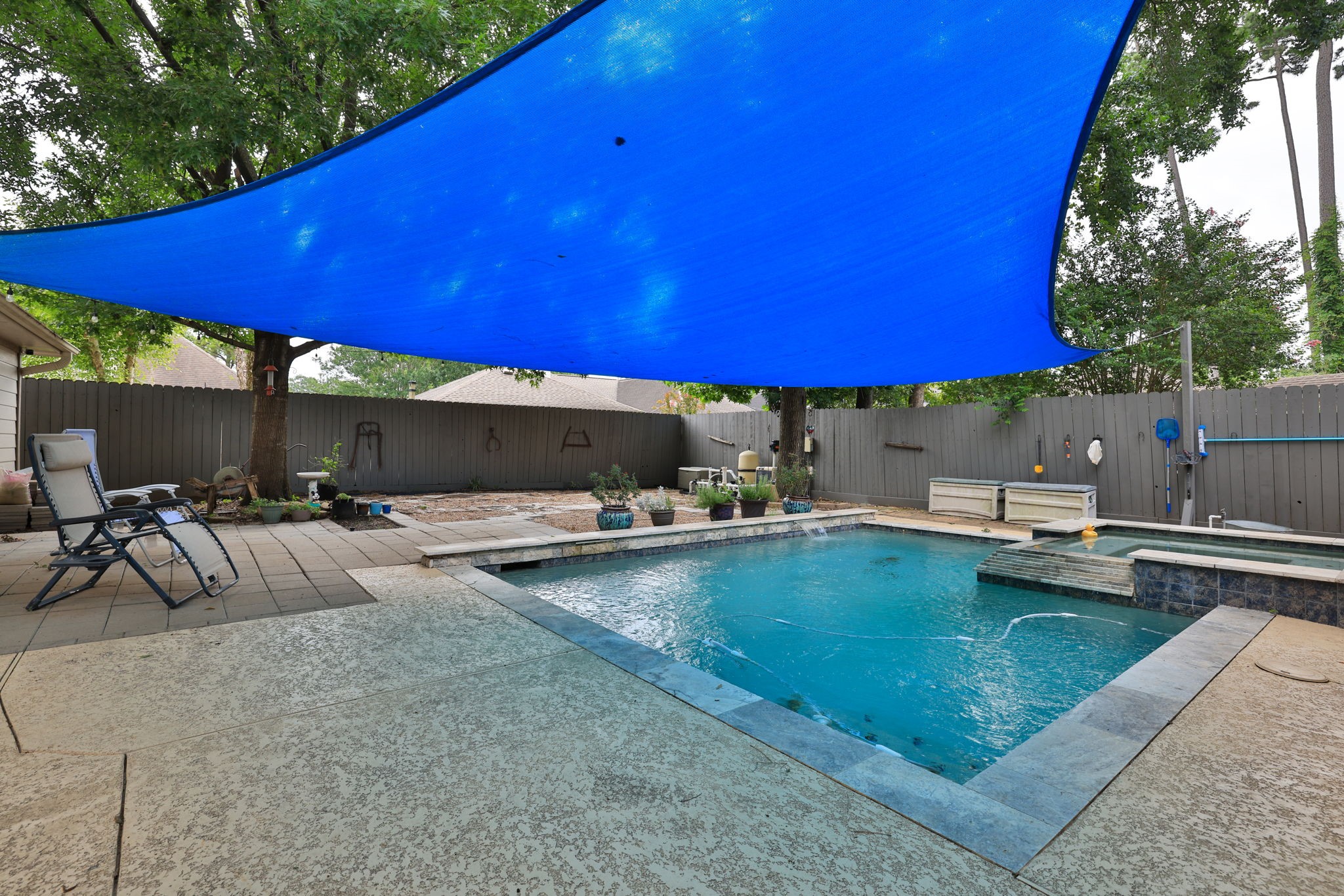 19114 Emory Trail Spring, TX 77388 - Photo 37 of 44 a view of swimming pool with outdoor seating