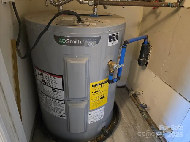 a view of water heater room