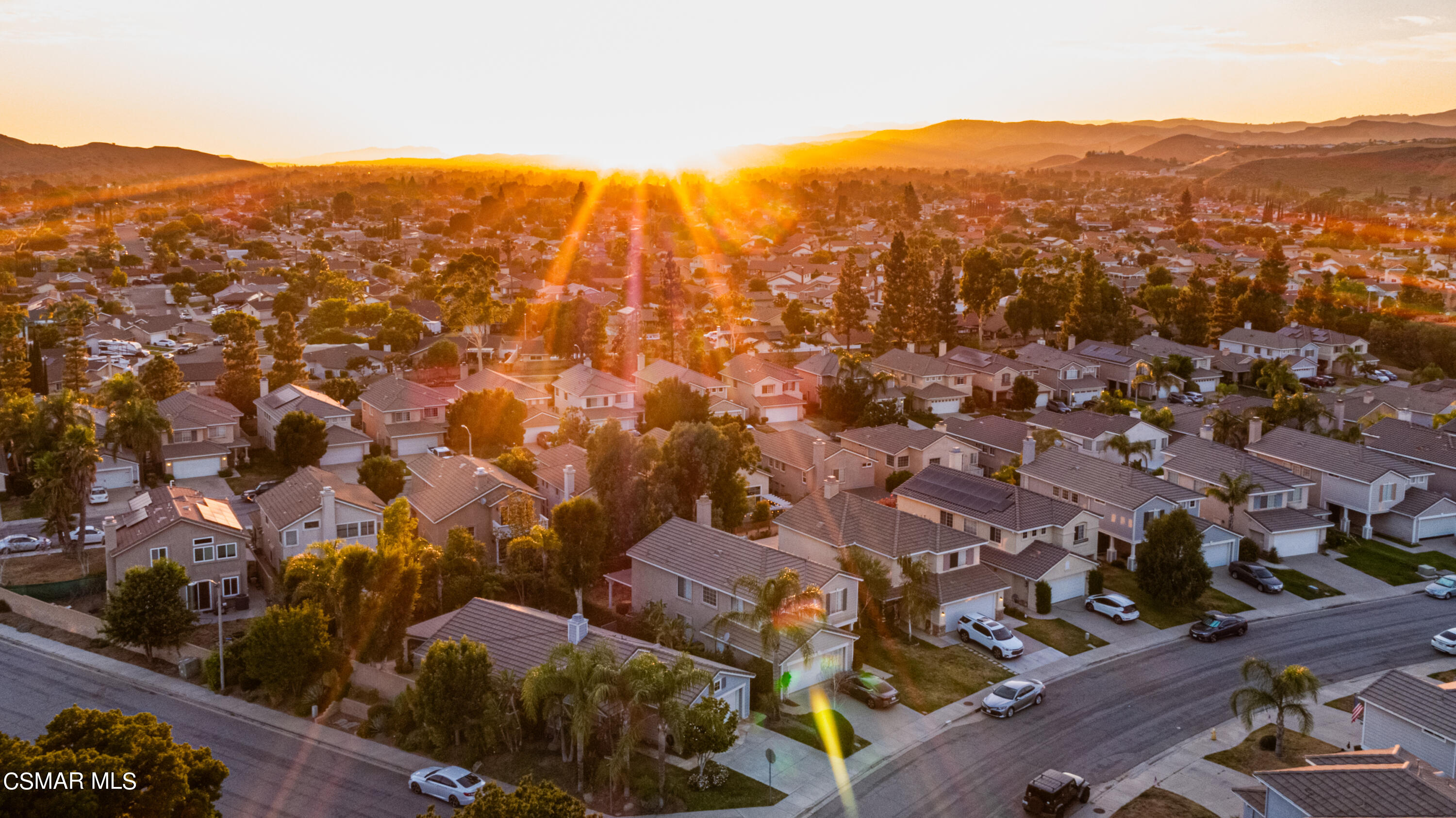 1703 Empty Saddle Road Simi Valley, CA 93063 - Photo 29 of 37 an aerial view of residential houses with outdoor space and parking