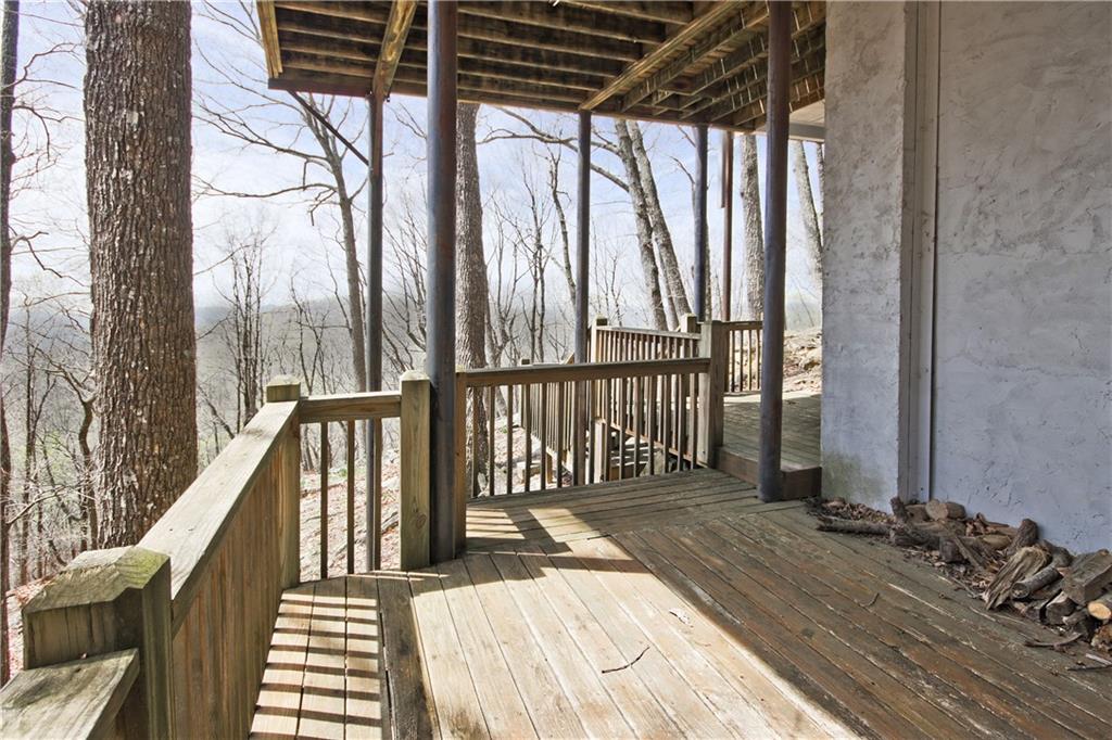193 Valley View Trail Jasper, GA 30143 - Photo 35 of 61 a view of balcony with wooden floor and fence