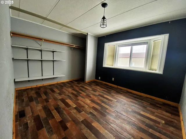 an aerial view of a work space