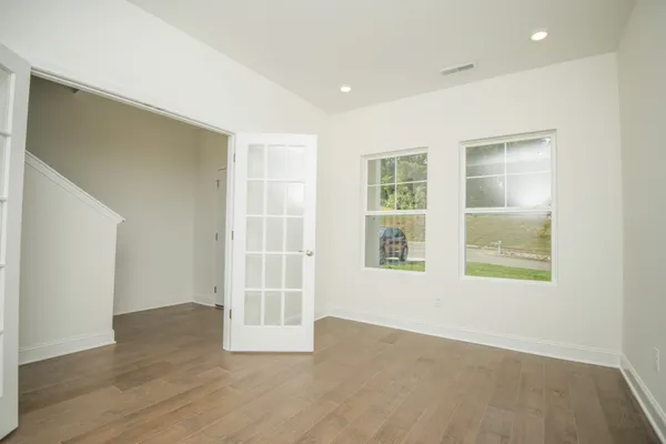 a view of an empty room