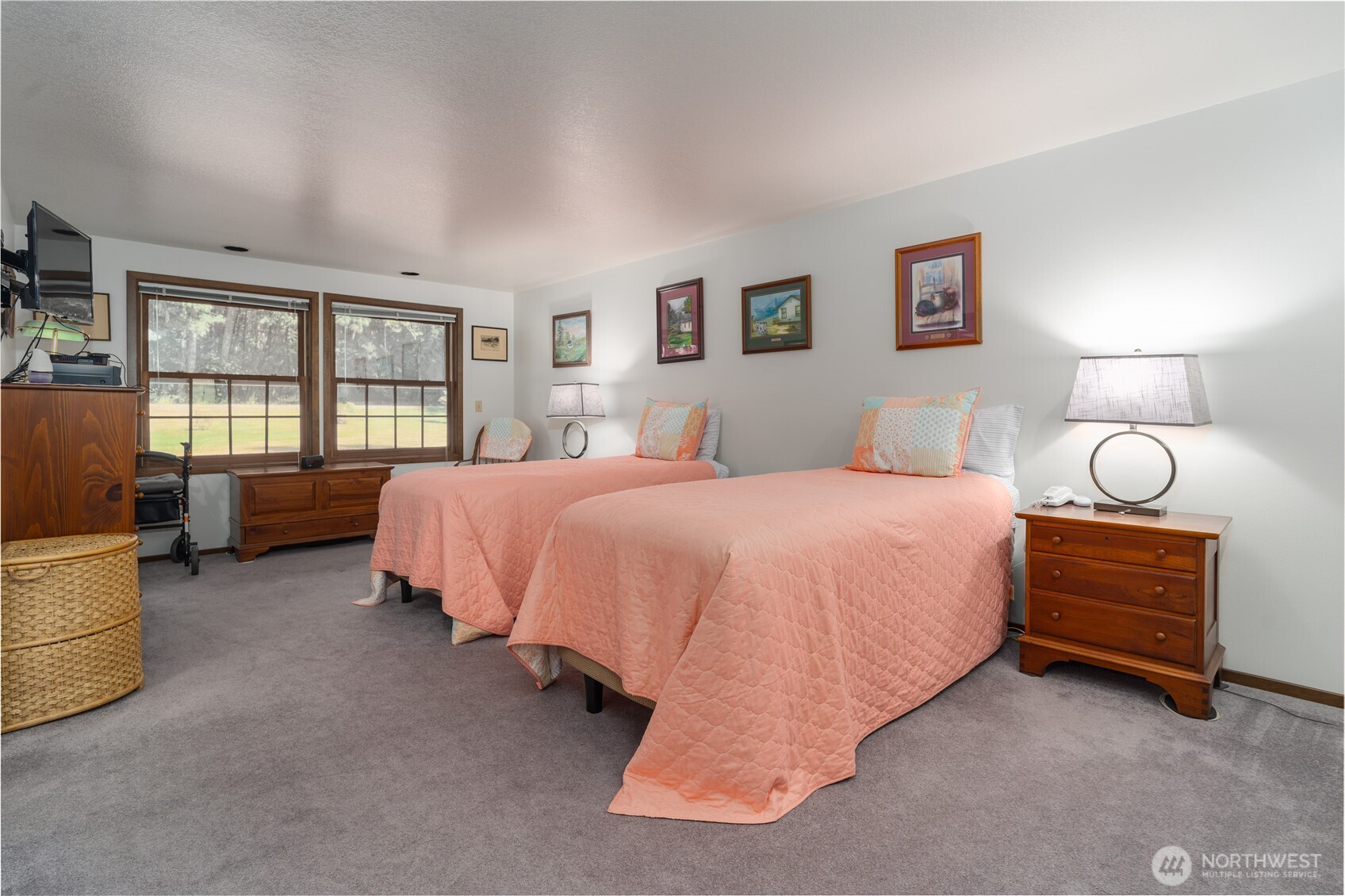 2102 Mark Street Northeast Olympia, WA 98516 - Photo 24 of 37 a spacious bedroom with a bed and a couch