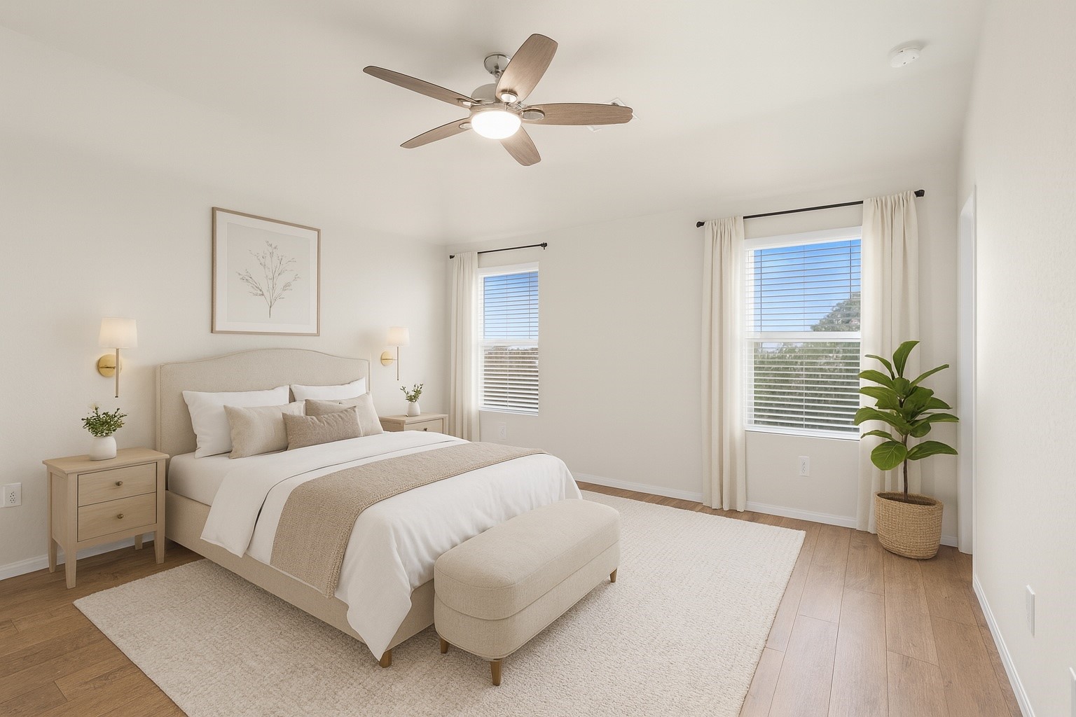 3326 Coopers Ridge Way Houston, TX 77084 - Photo 7 of 17 a bedroom with a large bed and a chandelier