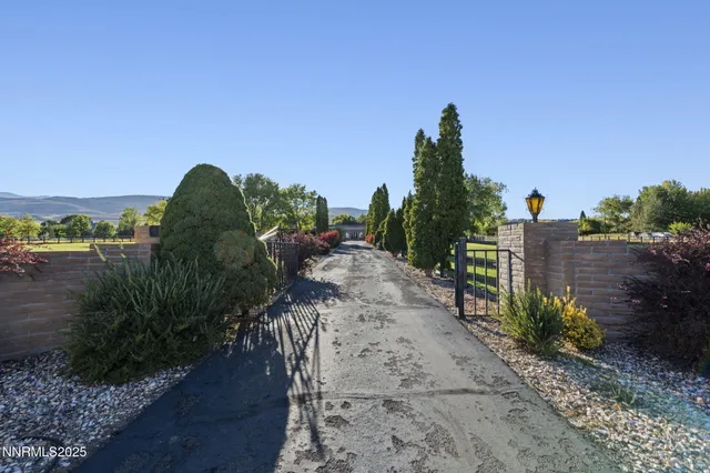 a view of a yard in front of house