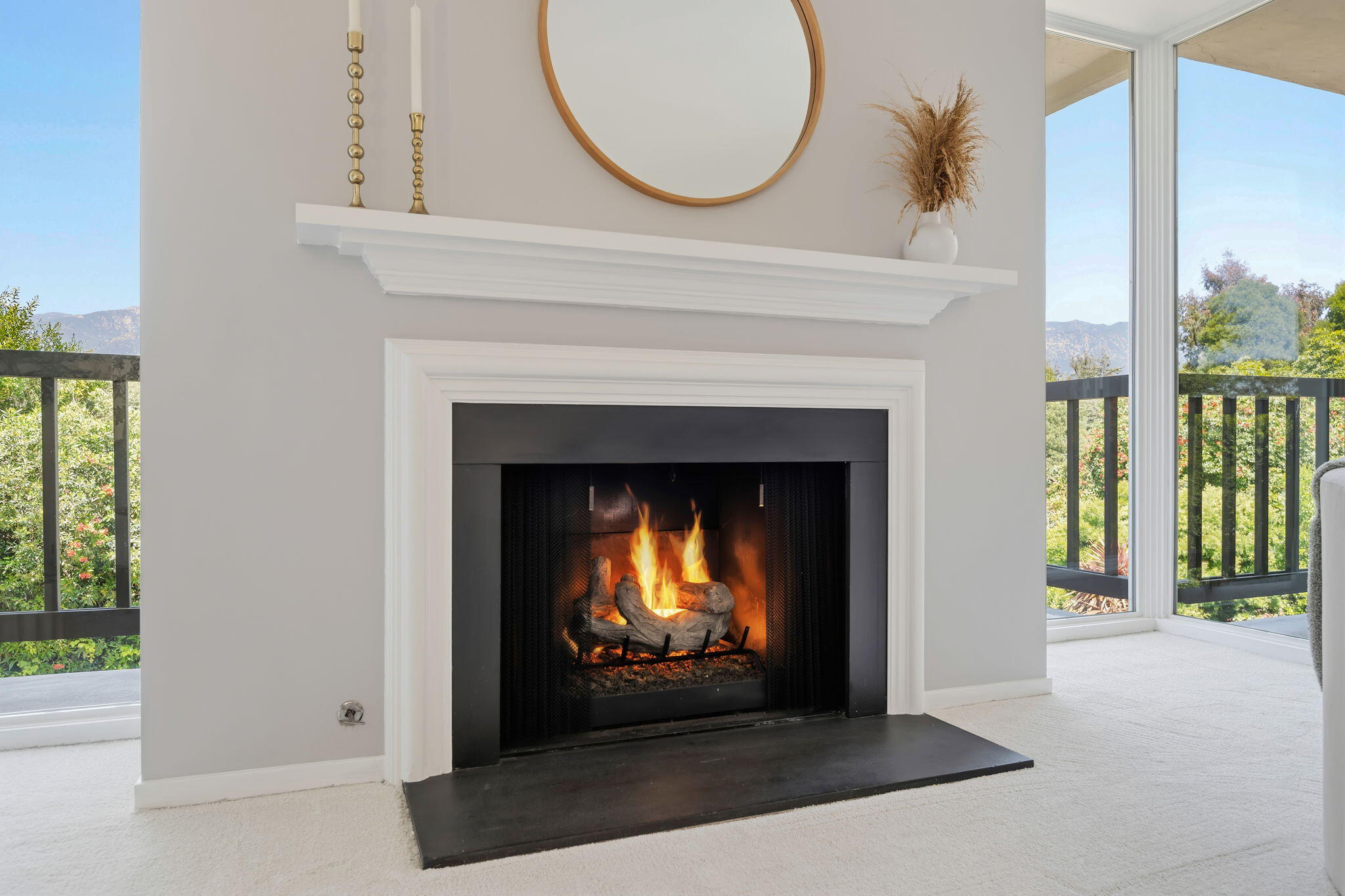 1032 Fairway Road Montecito, CA 93108 - Photo 2 of 26 10-Fireplace