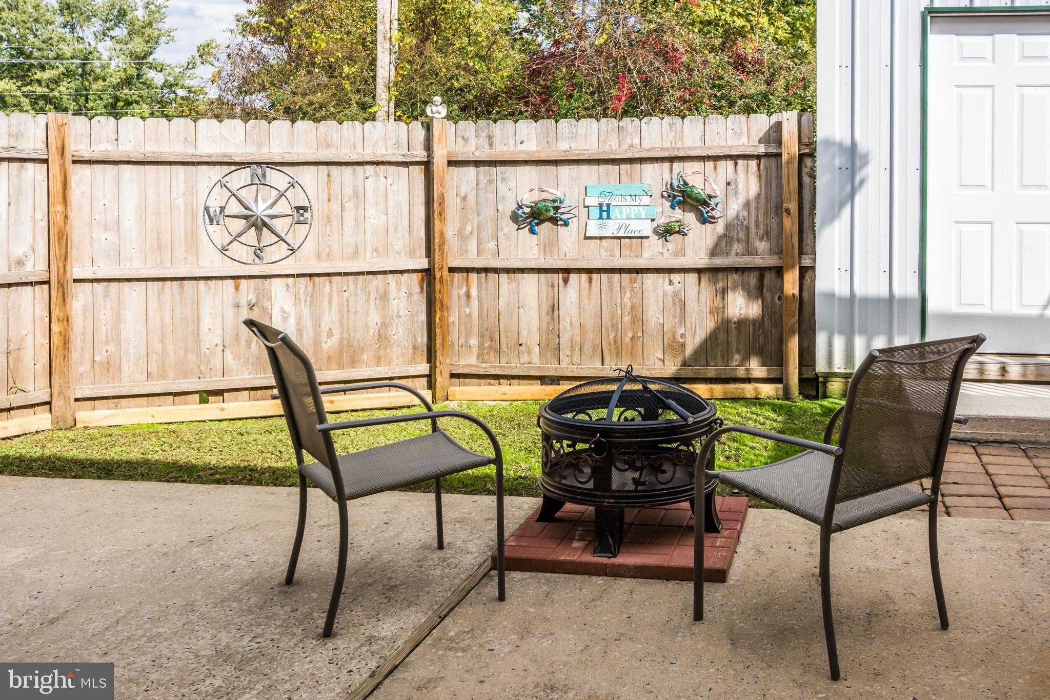 123 Chell Road Joppa, MD 21085 - Photo 46 of 66 Large Patio and Privacy Fence & fire pit