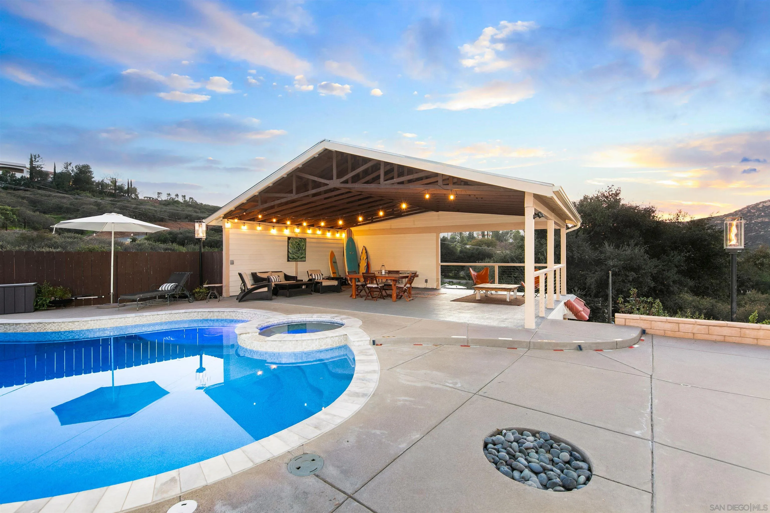 580-582 South Grade Road Alpine, CA 91901 - Photo 31 of 40 a view of a swimming pool with sitting area