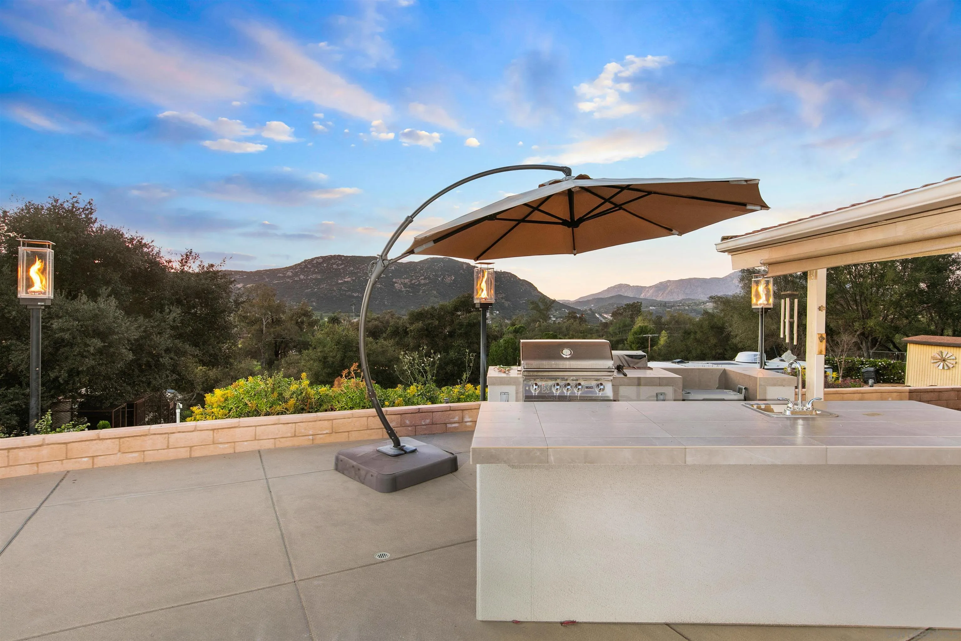 580-582 South Grade Road Alpine, CA 91901 - Photo 32 of 40 a view of a terrace with couches and sky view