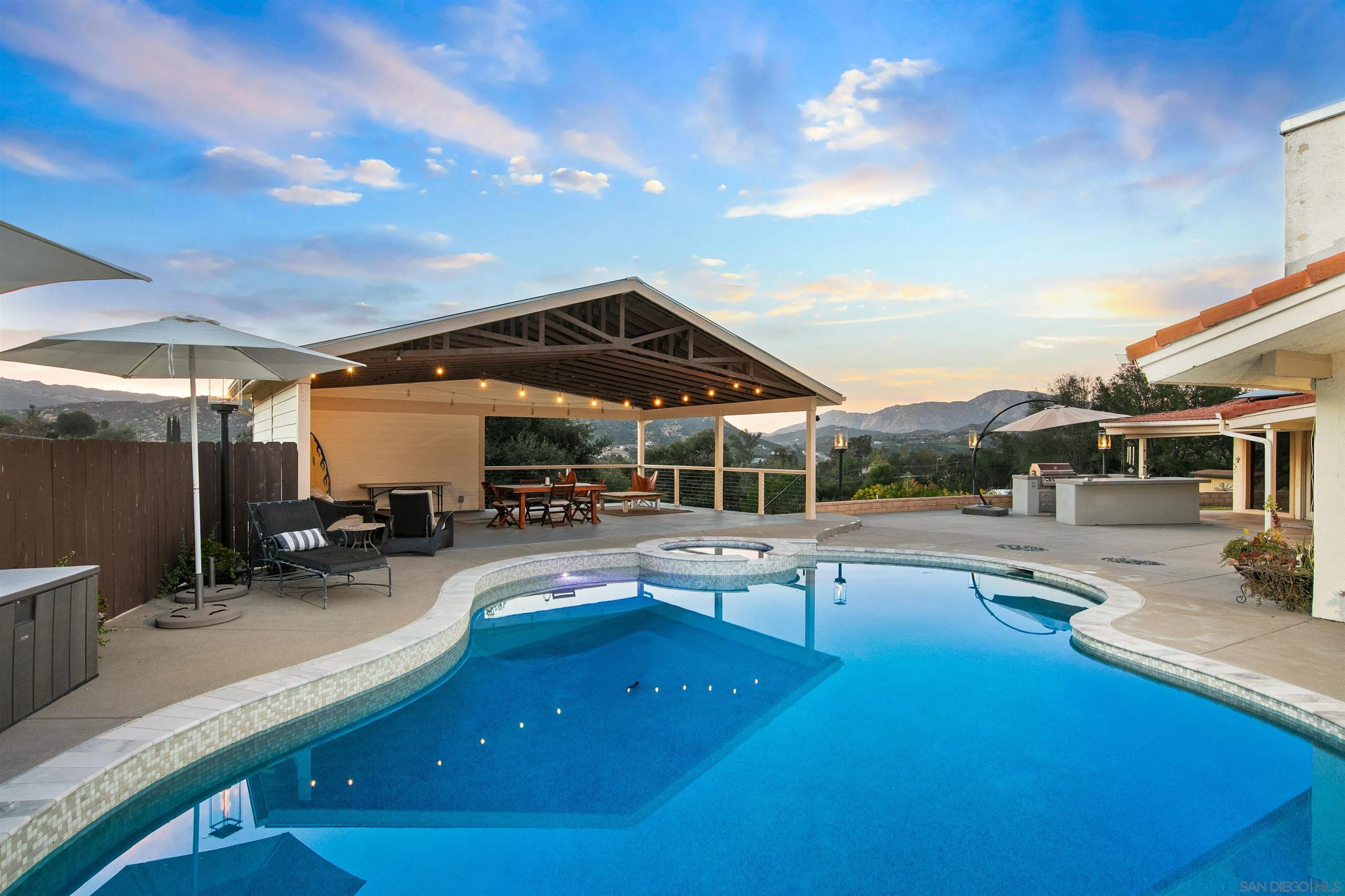 580-582 South Grade Road Alpine, CA 91901 - Photo 36 of 40 a view of a patio with swimming pool table and chairs