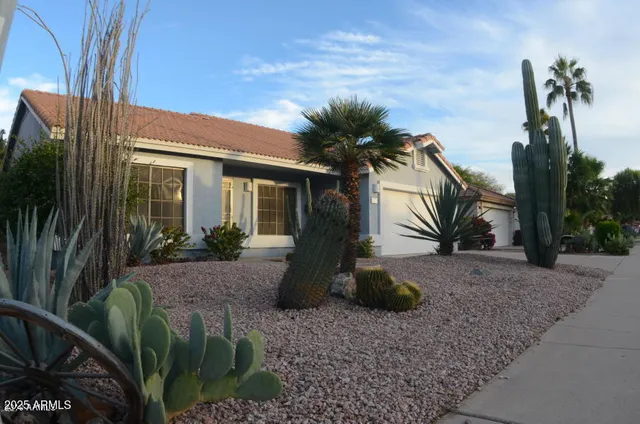 a view of a backyard of the house