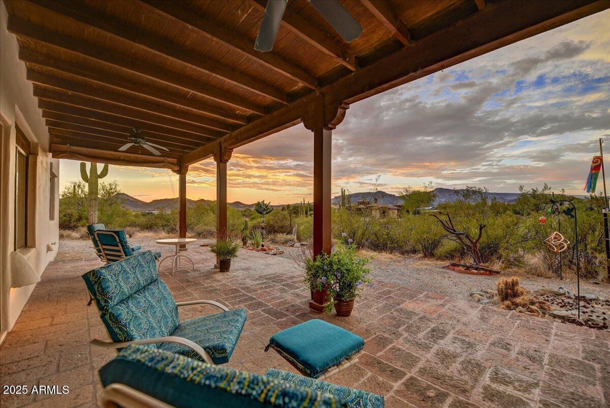 39258 North Ridgeway Drive Cave Creek, AZ 85331 - Photo 32 of 51 a outdoor space with patio lots of furniture