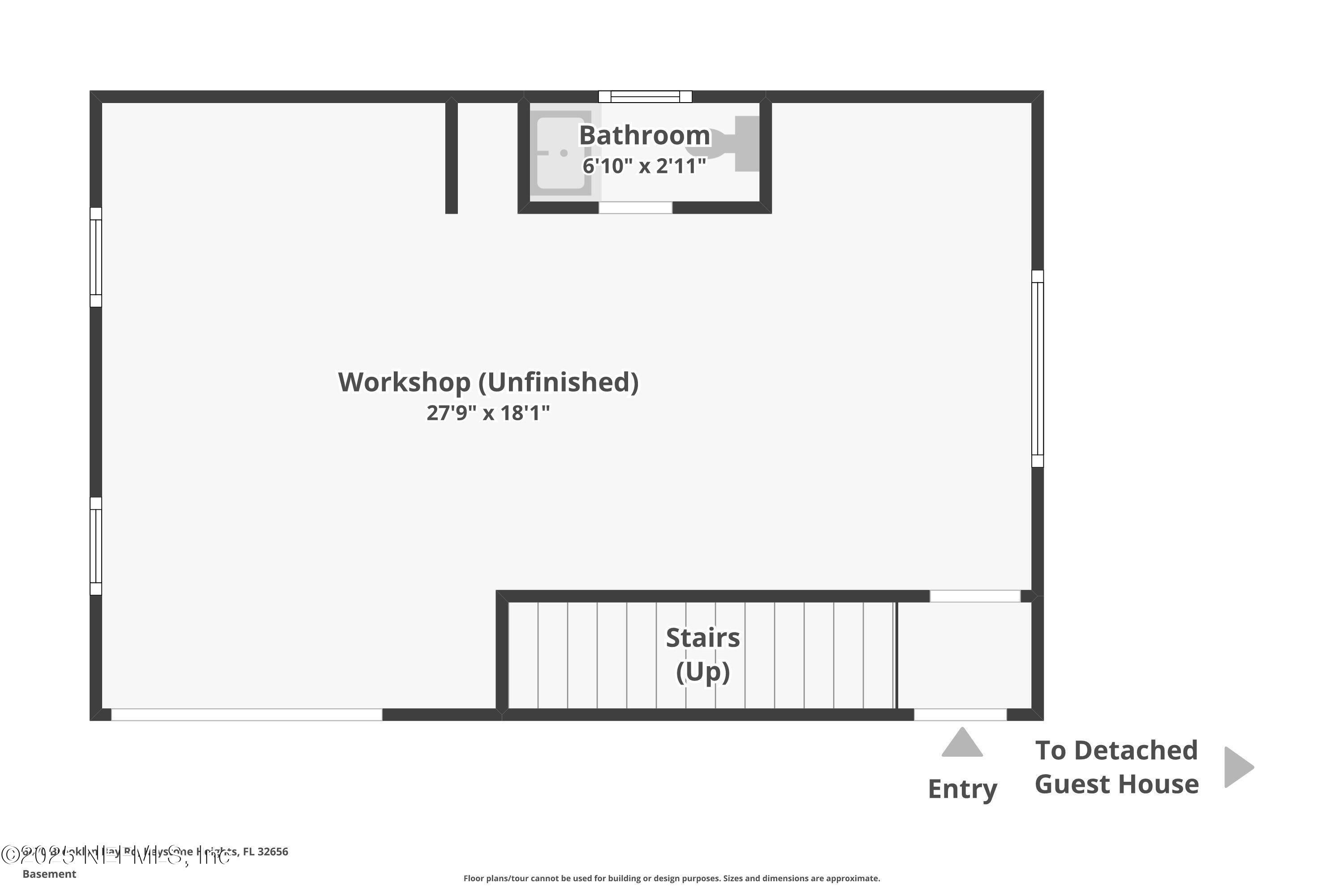 6470 Brooklyn Bay Road Keystone Heights, FL 32656 - Photo 54 of 56 Garage Apartment First Floor Workshop