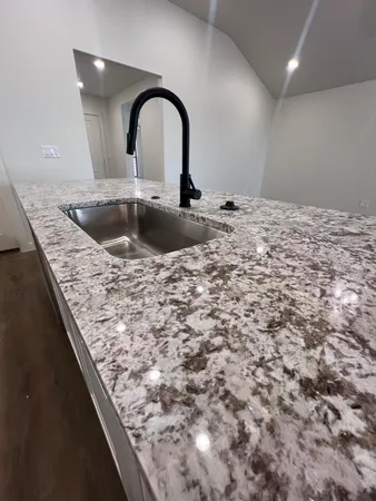 a close view of sink and tap