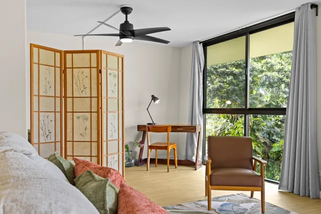 a view of hallway with washer and dryer