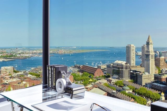 a view of a city from a terrace