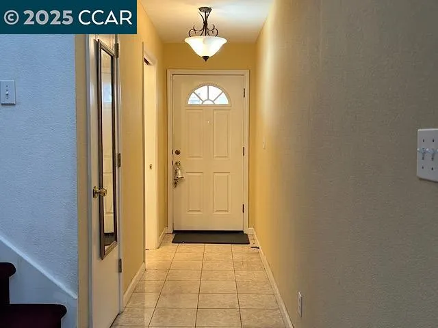 a view of an entryway of a house